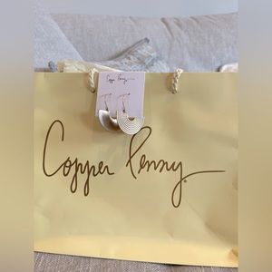 Copper Penny Gold Rainbow Hoop